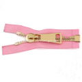 Brass No. 8 Pink Zipper for Bag